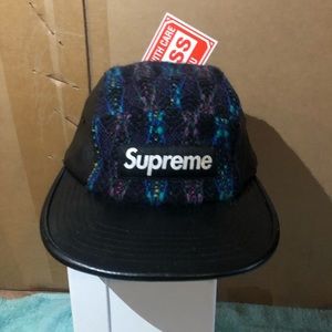 Supreme Leather Baseball cap